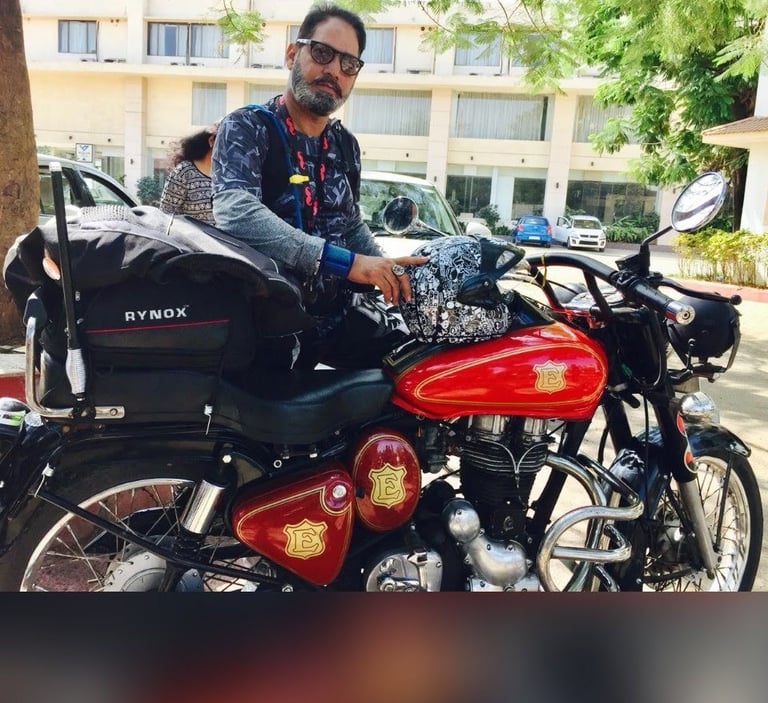 Mr. Susheel Pareek who has been a rider since 2011. RSPD BIKER'S CHOICE