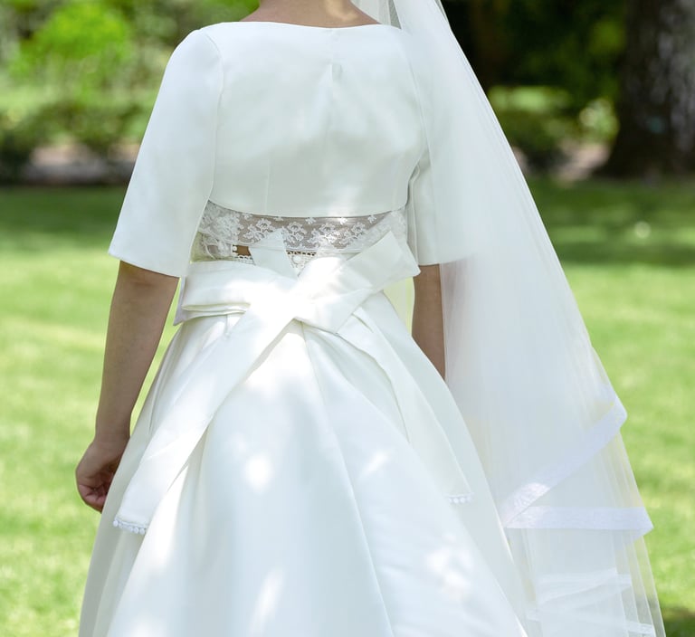 Tenue de mariage Blanc Muguet