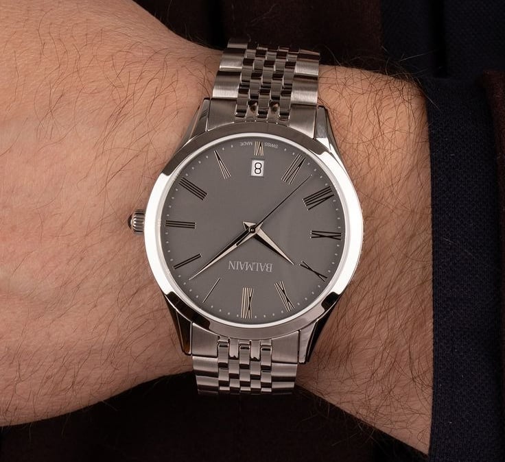 BALMAIN WATCH Classic R Grey Bracelet Watch, 41mm