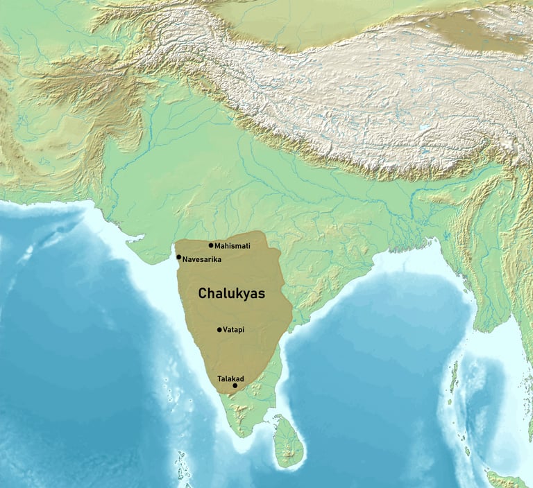 Greatest extent of the Chalukya Empire
