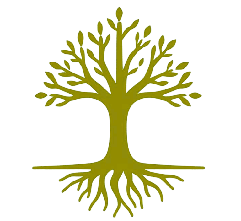 a tree, representing a business, absorbing good seo and branding from it's roots to grow