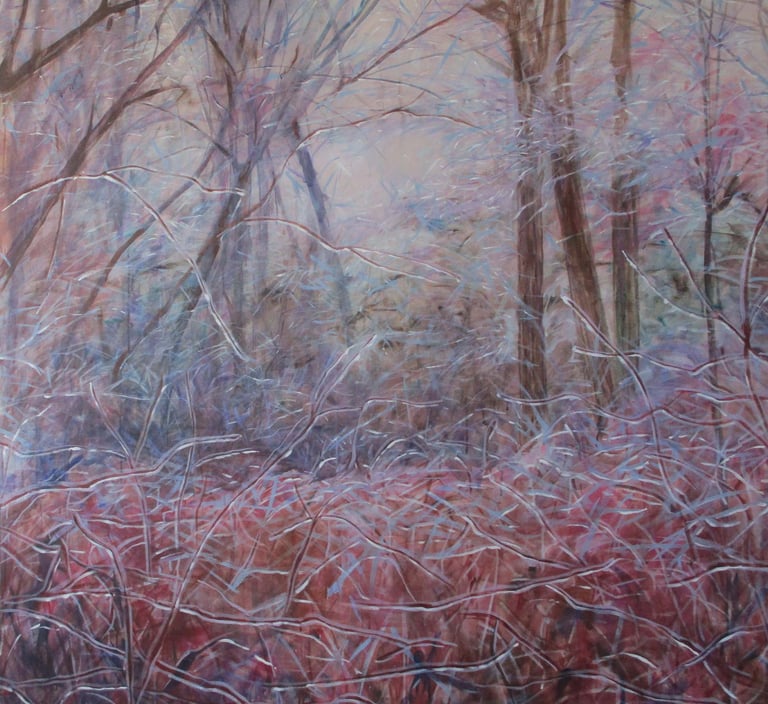 ice storm in the woods