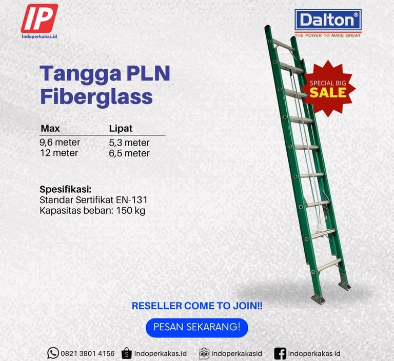 Tangga Fiber PLN Dalton