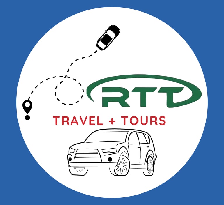 a car with a road trip around the world