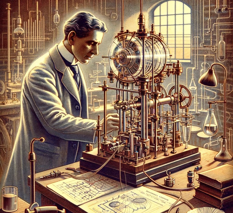 a man in a suit and tie is looking at a clock