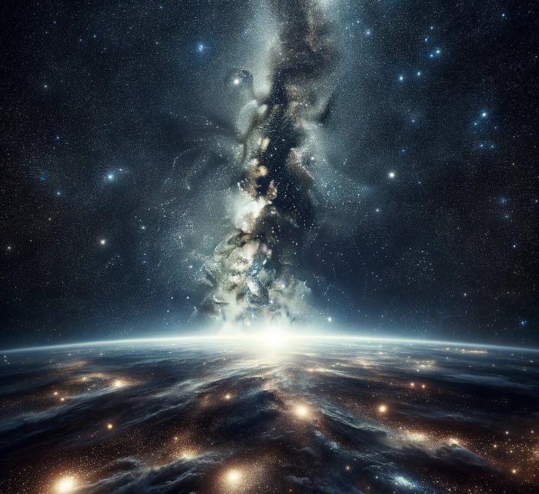 space and stars
