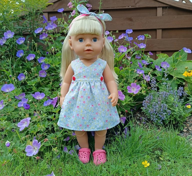 Zapf Baby Born Big Sister doll in Wollyonline dress