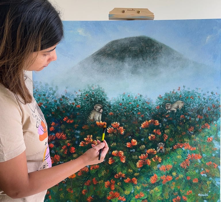 custom contemporary nature painting india