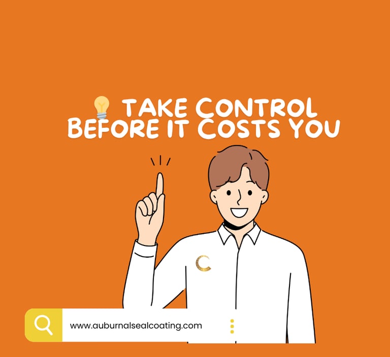 Take Control Before It Costs You - Auburn, AL Sealcoating