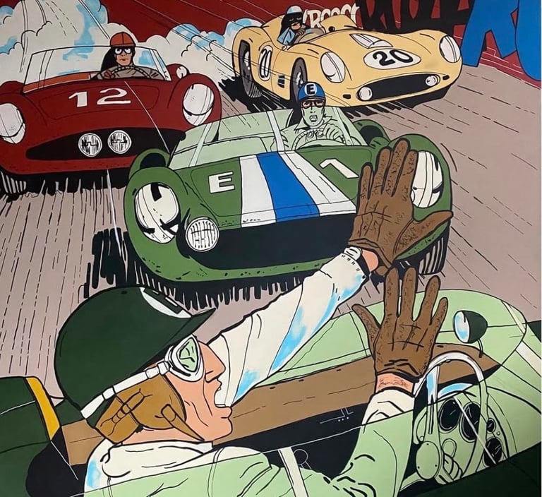 Michel Vailant 200 x 200 cm.