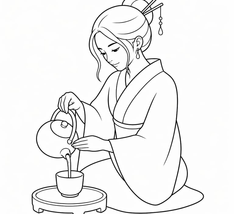 Bold and easy relaxing coloring page
