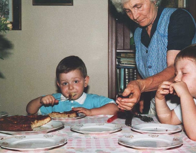 nonna Pina first vegan cake