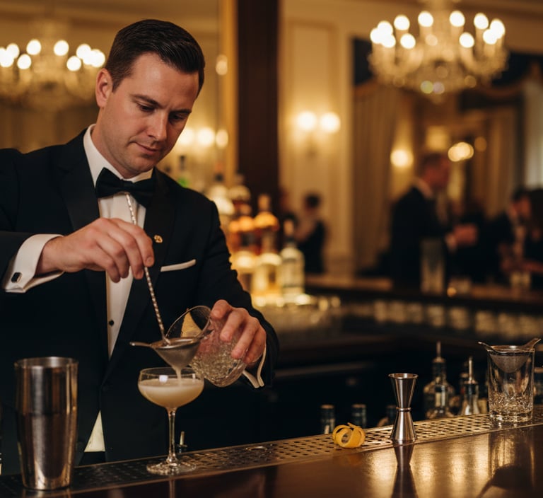 Luxury event bartender for hire Baltimore Maryland Staff