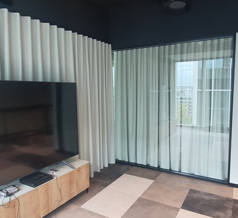 akustines užuolaidos biure