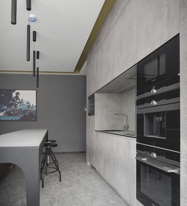 LVT grindys betono imitacija