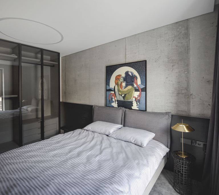 vinilo grindys miegamajame