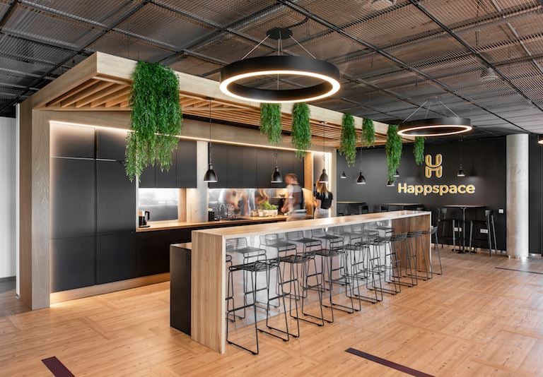 akustines grindys biurui