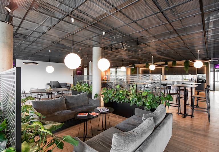 akustines grindys ofise