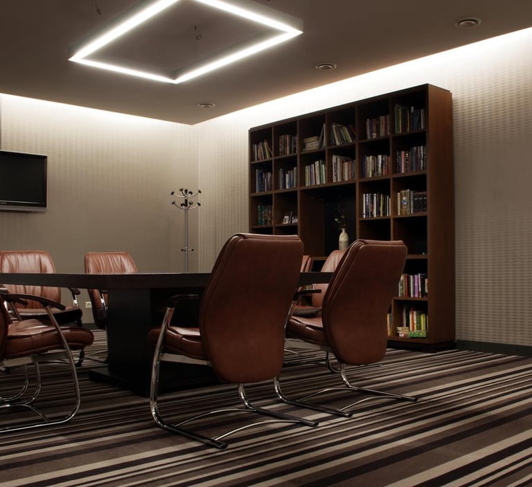 sienu apdaila konferencinei salei