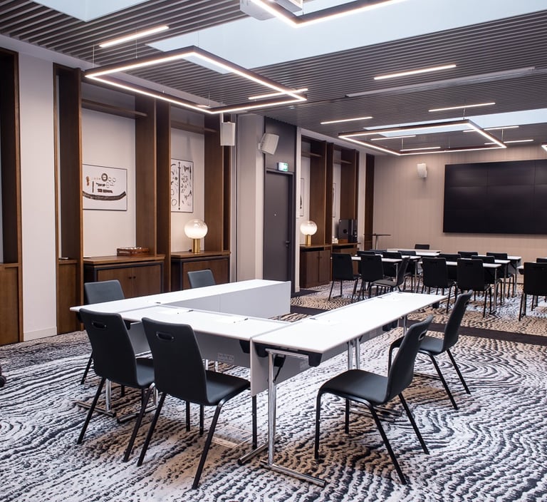 konferencines erdves interjeras