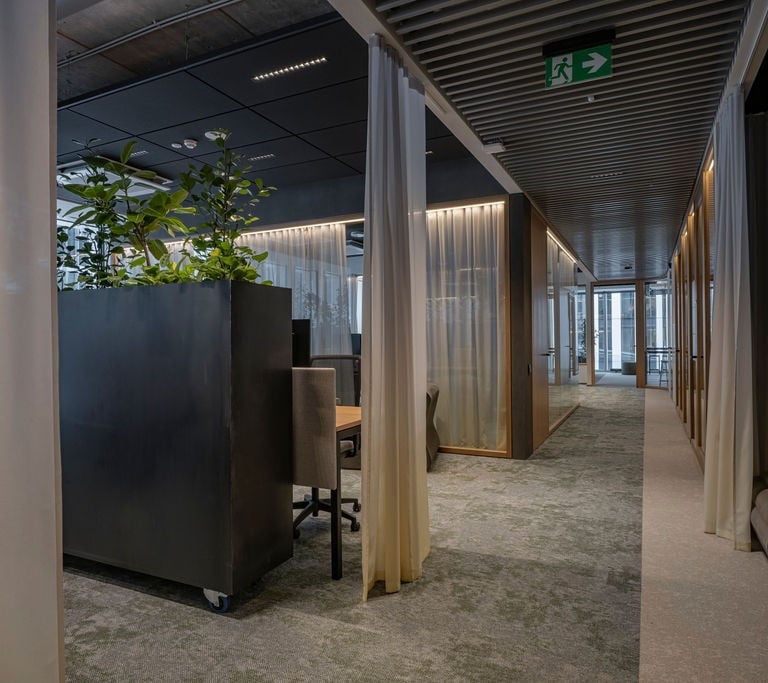 Ombre akustinės užuolaidos