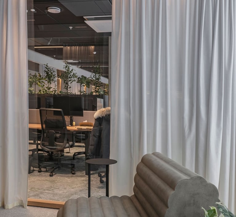 Elara+print dieninės akustinės užuolaidos