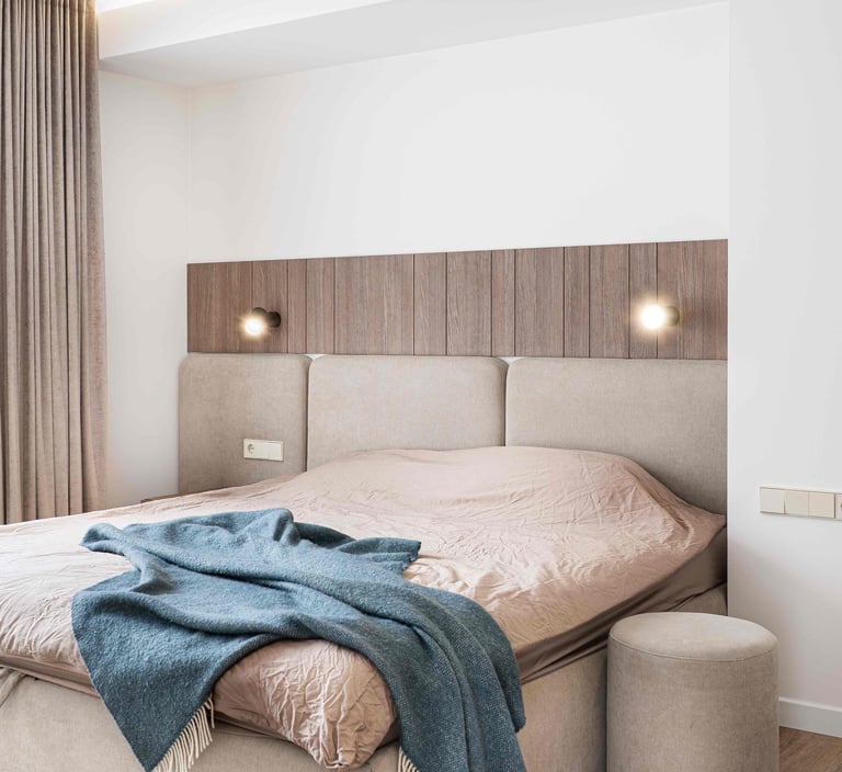 Vinilinės grindys miegamąjame