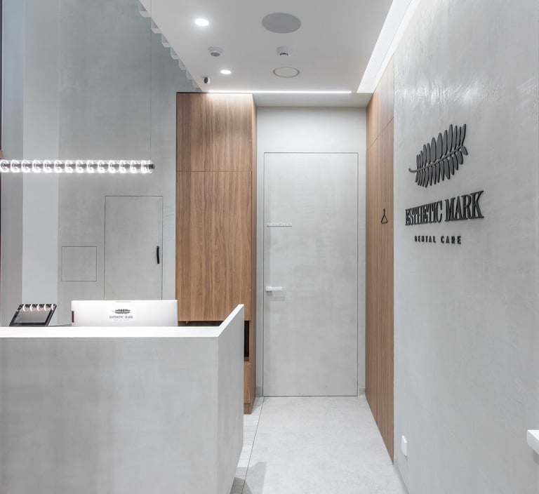 Odontologijos klinika su Purline rulonine danga