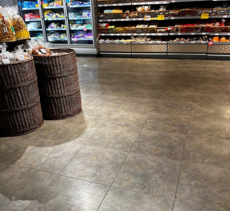 betono imitacijos vinilinės grindys