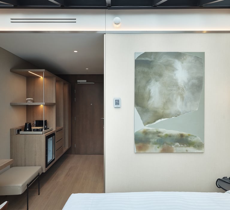 Vinilinė sienų danga viešbučiams