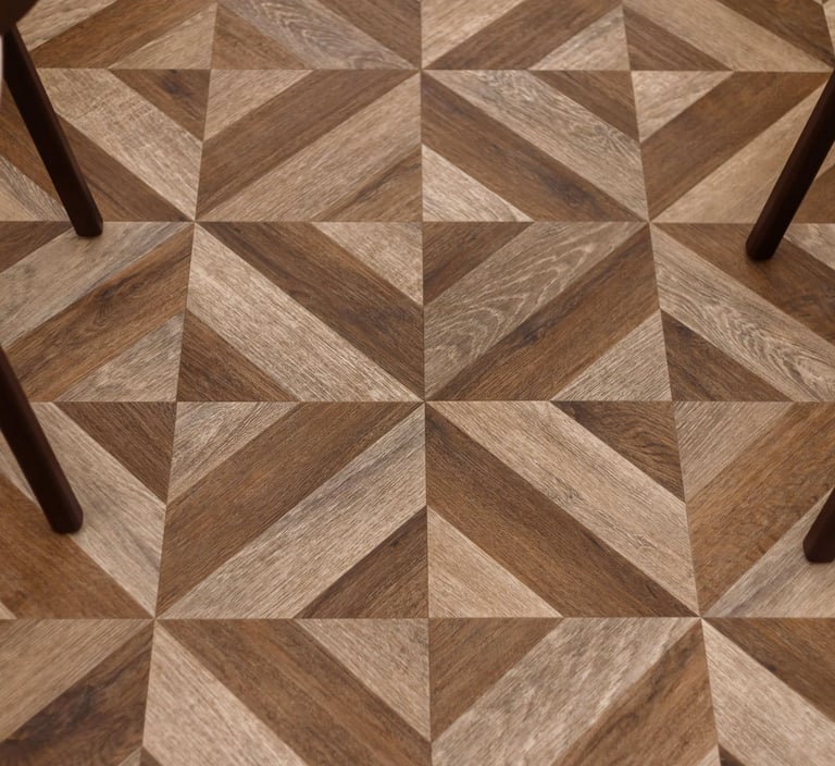 Gatsby Square LVT grindų dizainas