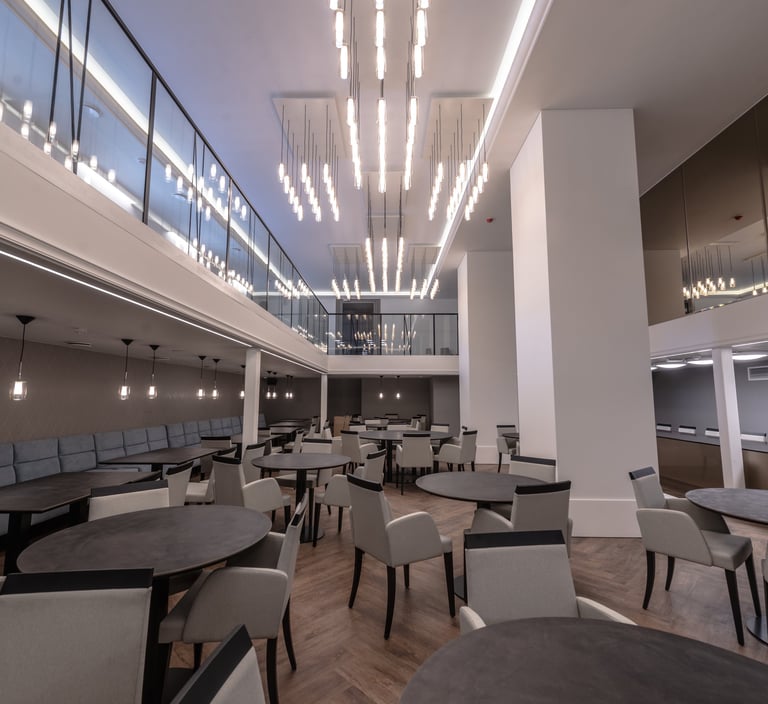 vinilo grindys restorane