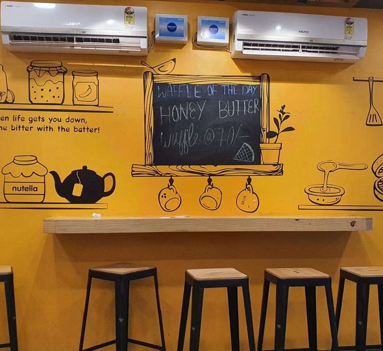 Cafe Wall Painting in Delhi