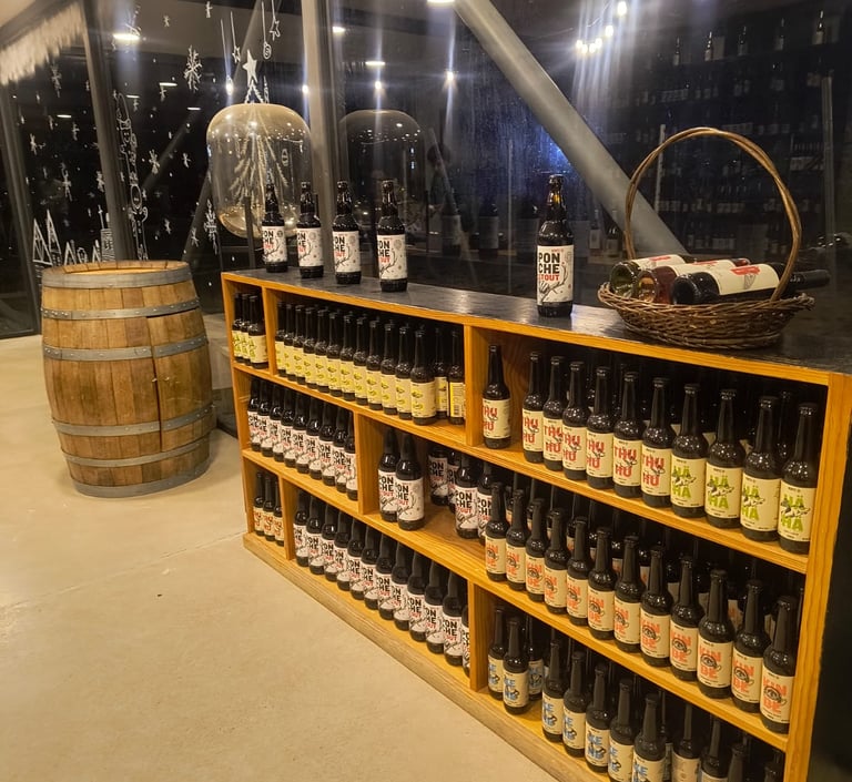 Mostrador de cervezas artesanales