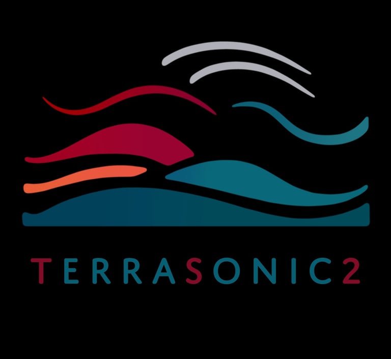 TerraSonic2. Official Logo. Touring Acoustic Rock Duo. Dublin, Slane, Ireland.
