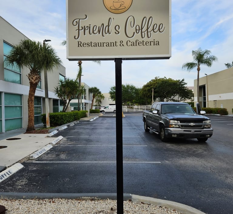 Friend's Coffee Sign