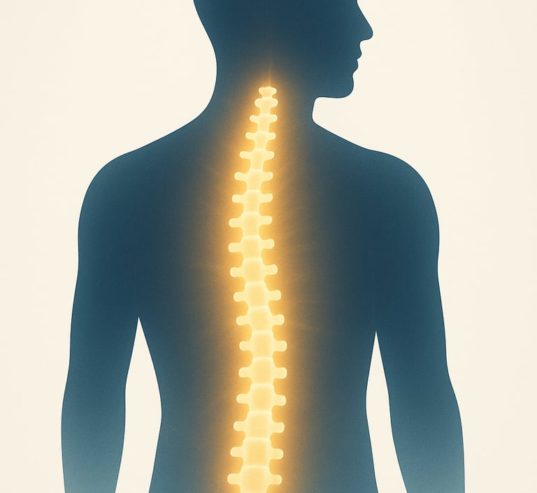 Representação da trajetória da Sekitsui Terapias Manuais e sua evolução no cuidado com a coluna