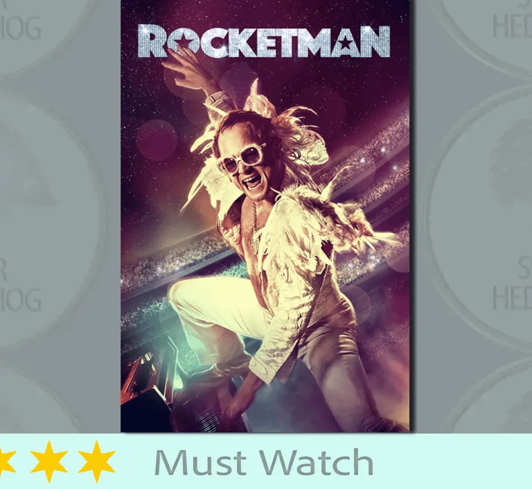 Rocketman film poster 5 star review