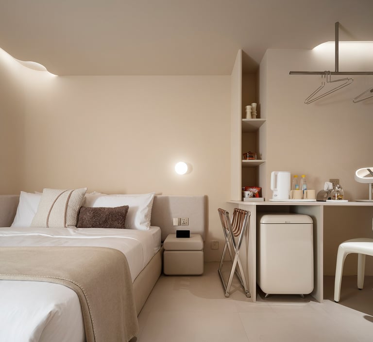 樂爾公寓標準雙人房無窗附浴缸房型