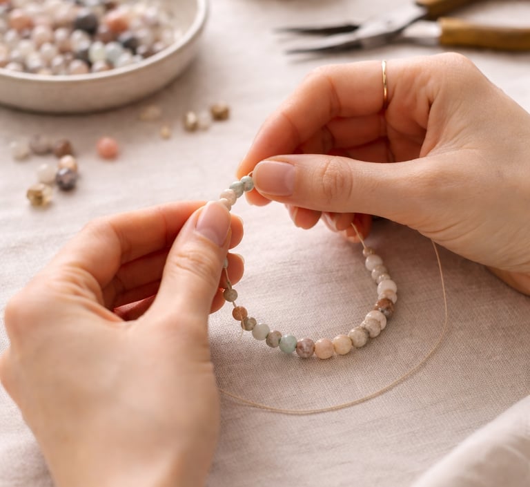 Ręczne wykonywanie bransoletki 