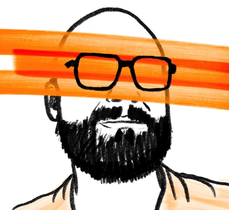 Drawn Portrait of Artist Willson Brut