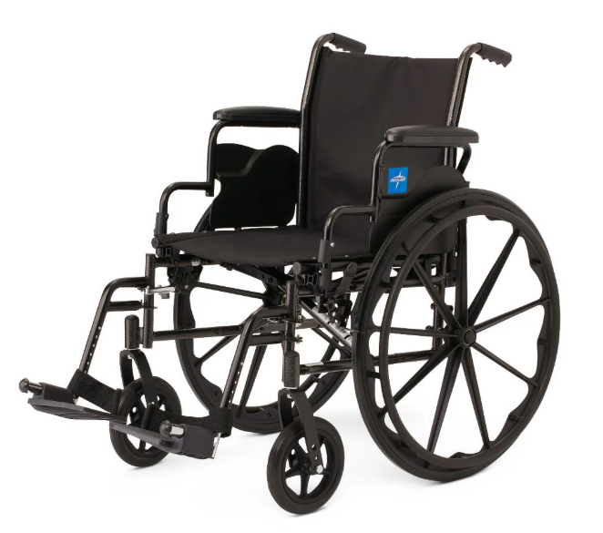 Veteran-owned wheelchair rental Kansas City – black transport chair