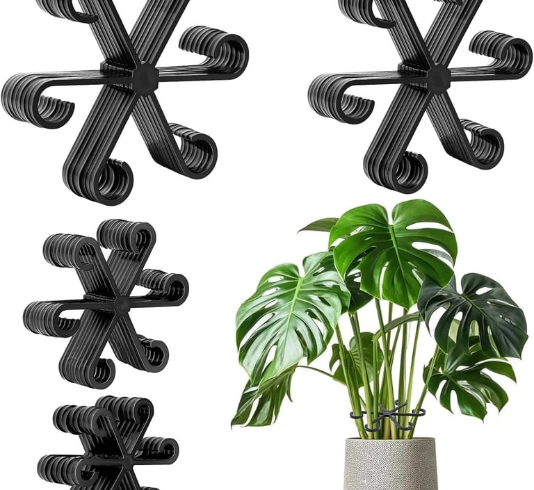 32pcs Plant Stem Support, Plant Support for Indoor Plants, Climbing Houseplant Stem Holders, Reusabl