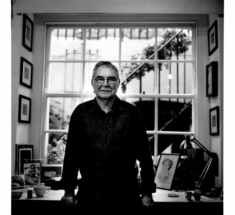 Master printer and fine art photographer Adrian Ensor in his studio and darkroom in London. Author: Slawek Dejneka
