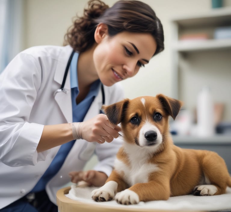 A variety of high-quality pet food bags displayed on a shelf.