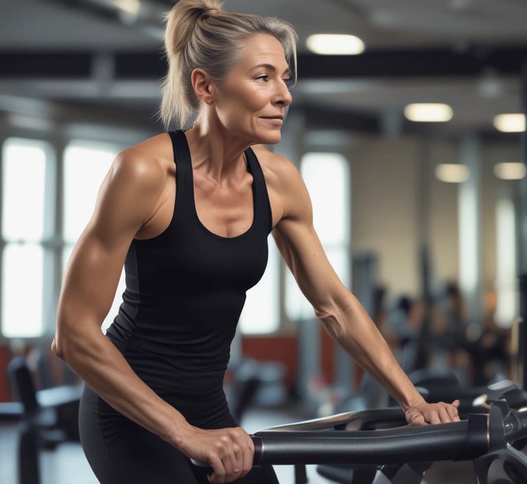 A diverse group of vibrant seniors engaging in outdoor activities.