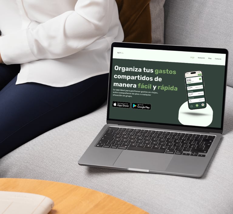 diseño web comercial splitUp