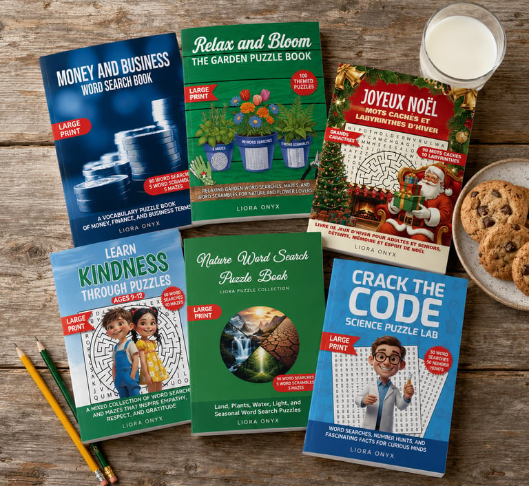 word search books with cookies and milk