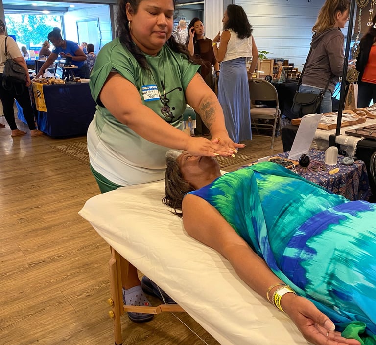 Reiki healing session at Spiritual WTF?! Experience 