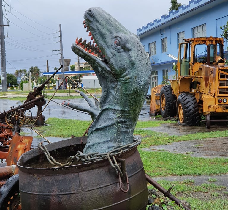 Dinosaur going extinct